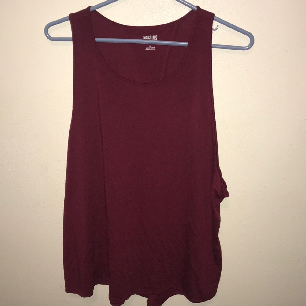 NWOT Open back red tank top